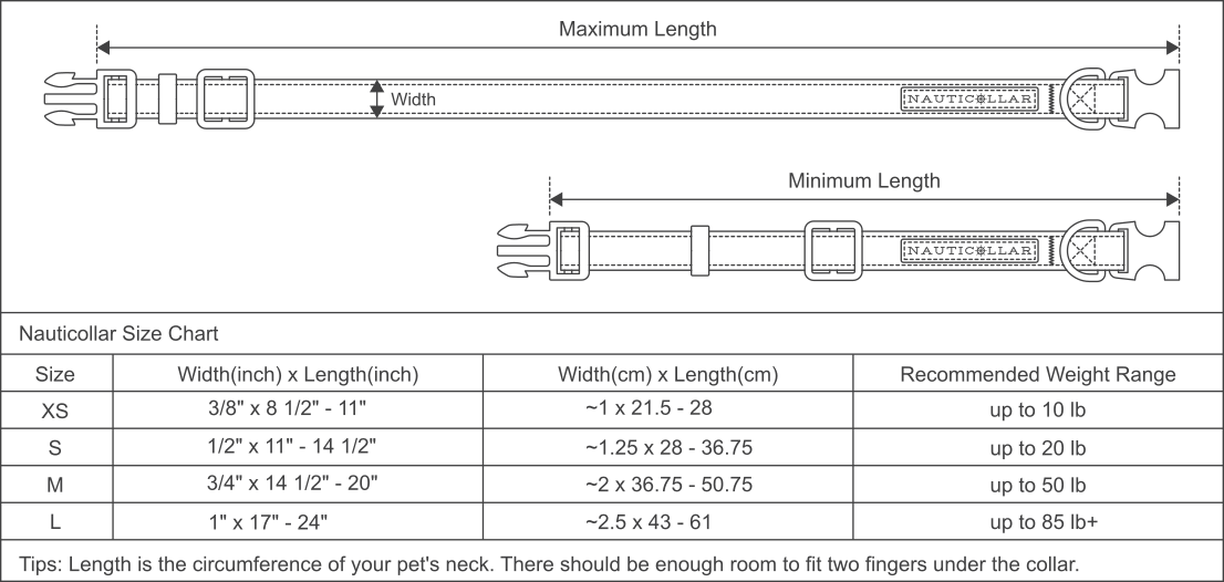How to Measure Your Dog for a Collar (with Sizing Chart) Nauticollar