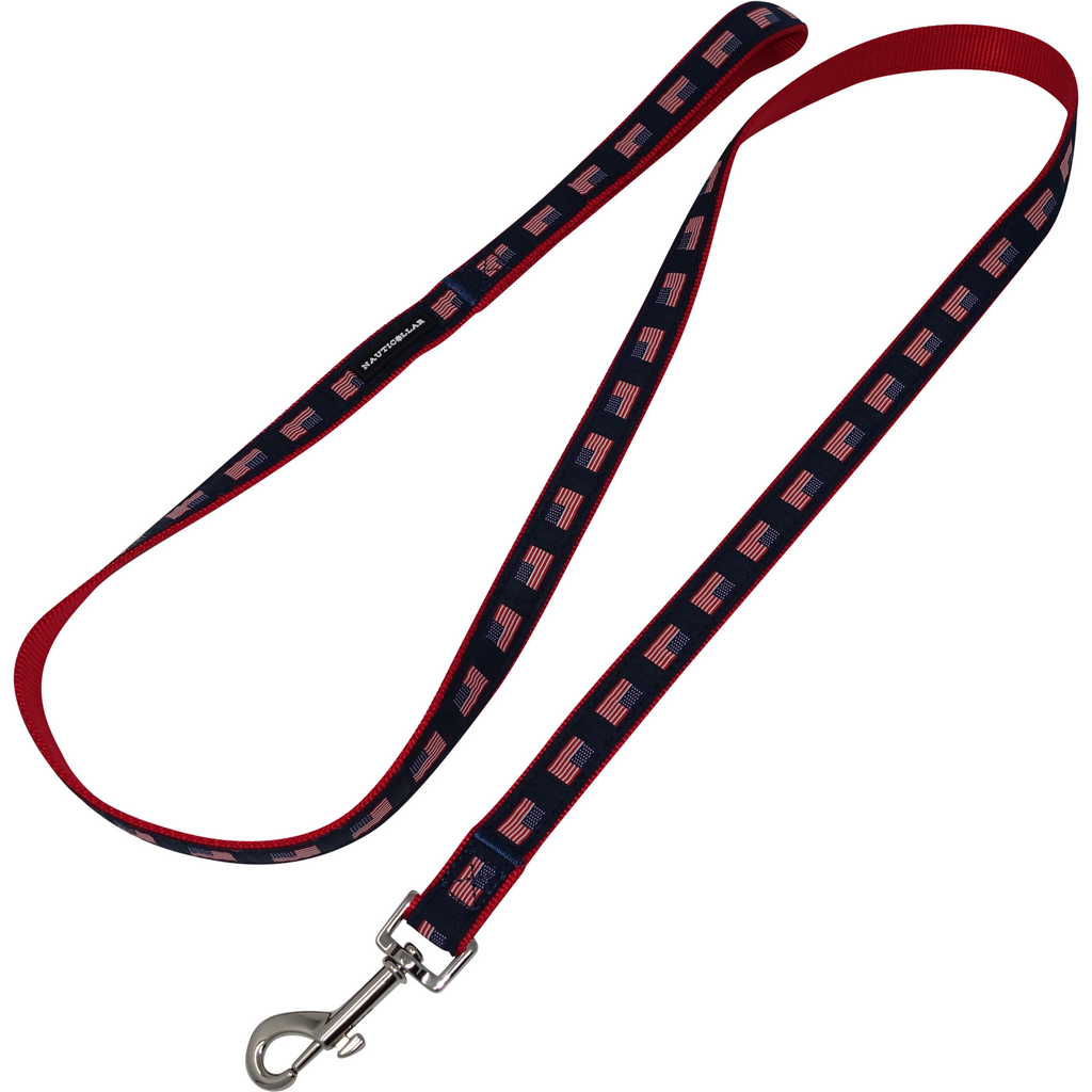 Nautical Rope Dog Leash - Red