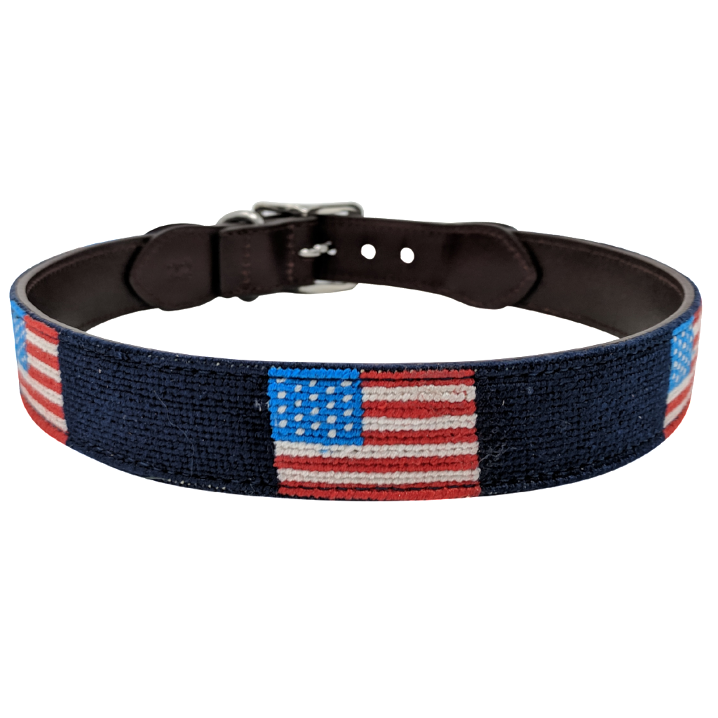 Nautical flag dog clearance collar