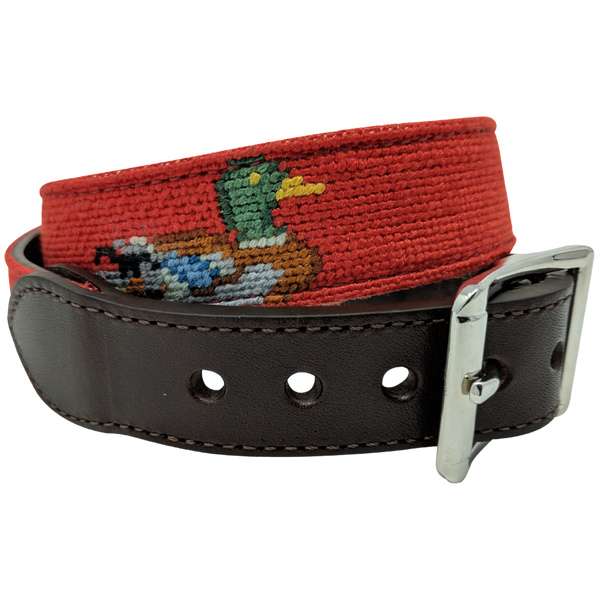 Duck Nautical Needlepoint Dog Collar by Nauticollar